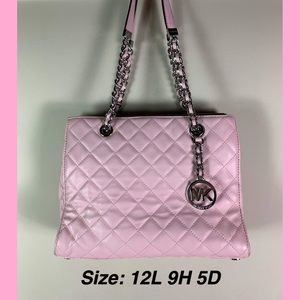 Brand new super darling pale pink soft quilted leather Michael Kors shoulder bag
